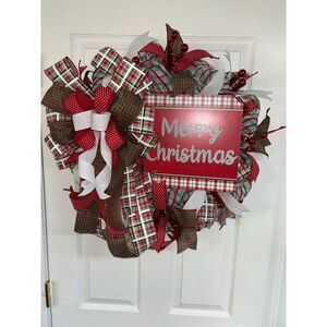 Merry Christmas Front Door Wreath